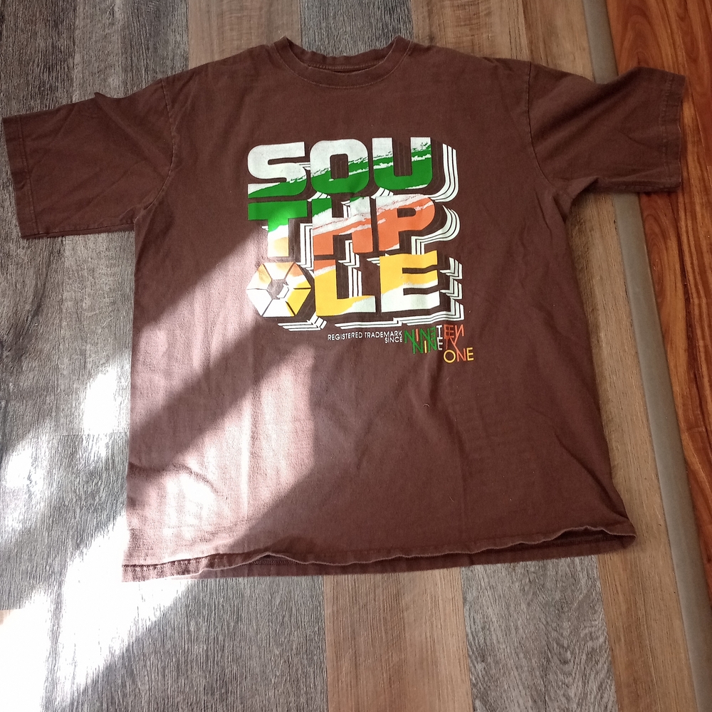 South Pole Brown Graphic T-Shirt